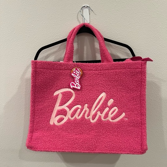 Barbie Pink Sherpa Tote (NWT) - Picture 1 of 4